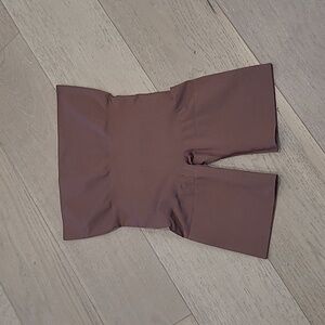 EUC MeMoi Shapewear Women's sz Large High Waist Mid Thigh Dark Brown